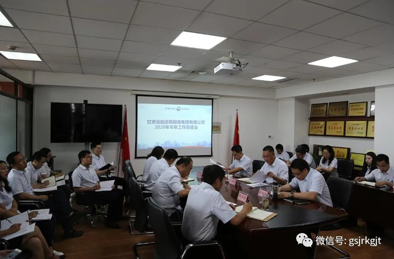 甘肅再擔(dān)保集團召開2020年半年工作會